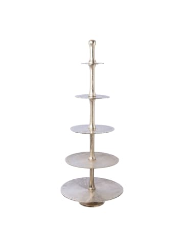 Creativ home Etagere aus Aluminium in silber