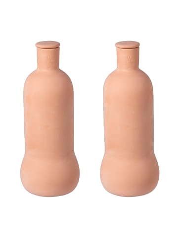 relaxdays 2 x Ollas in Terrakotta - 1 l