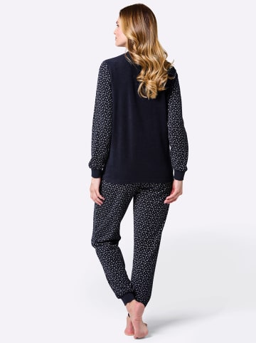 WITT WEIDEN Schlafanzug in marine-weiß-bedruckt