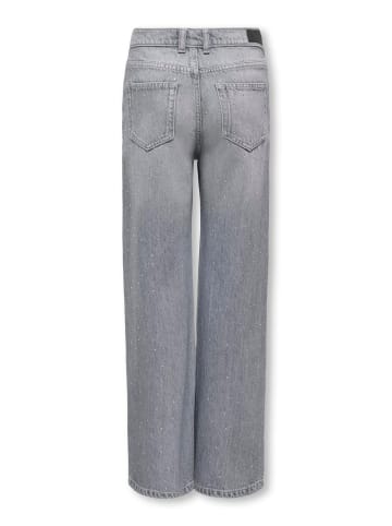 KIDS ONLY Weite Jeans Kogcobain in light grey denim