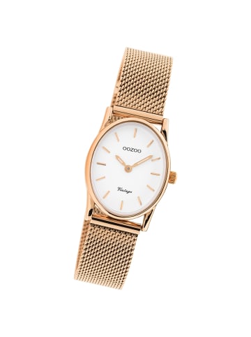 Oozoo Analog-Armbanduhr Oozoo Vintage Series rosegold extra groß (ca. 28x23mm)