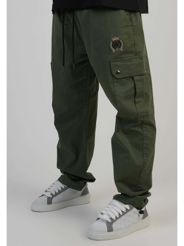 SikSilk Cargohose Loose Fit Cargos in Khaki Green