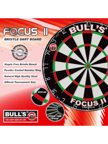 BULLS Solide Turnierboard Focus Bristle Dartboard - ab 14 Jahre