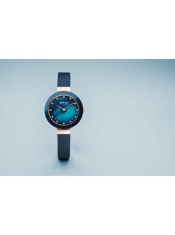 Bering Quarzuhr für Damen in blau