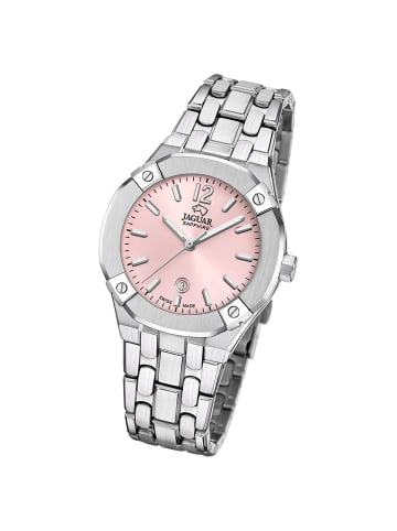 Jaguar Analog-Armbanduhr Jaguar Diplomatic silber mittel (ca. 35,5mm)