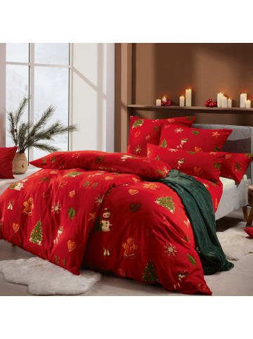 Erwin Müller Edel Flanell Kissenbezug in rot