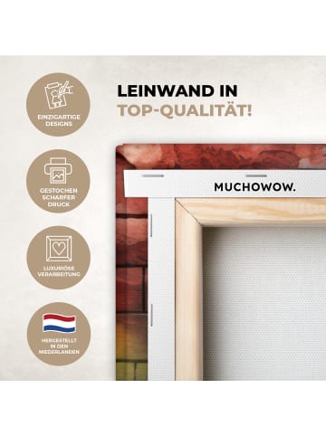 MuchoWow Leinwand bilder Kopfhörer-Affe (BxH)