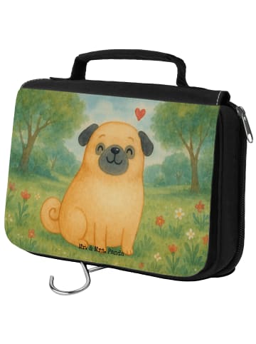 Mr. & Mrs. Panda Beauty Case Mops Design ohne Spruch in Weiß