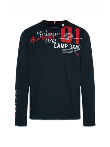 CAMP DAVID  T-Shirt 'Alaska Ice Tour' in dunkelblau