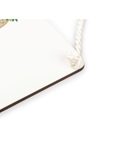 Mr. & Mrs. Panda holzbild Bären mit Blumenkranz ohne Spruch in Transparent