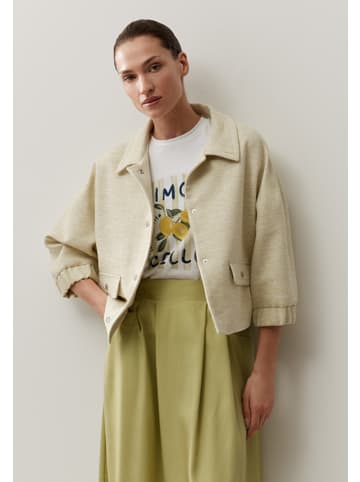 More & More leichter, melierter 3/4 Arm-Blouson in pistachio