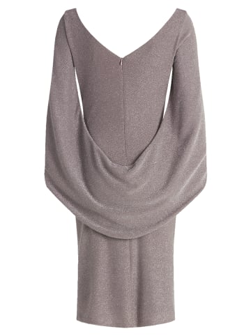 Vera Mont Cocktailkleid im Glitzer-Look in Taupe/Silver