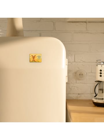 Mr. & Mrs. Panda magnet Igel händchenhaltend Design mit Spruch in Weiß