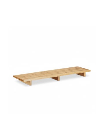 relaxdays Badewannenablage in Natur - (B)70 x (H)6 x (T)22 cm