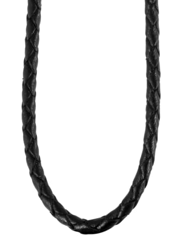 Adeliás Unisex Halskette aus Leder in schwarz