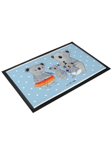 Mr. & Mrs. Panda Schmutzfangmatte Koala Familie ohne Spruch in Blau Pastell