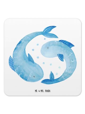 Mr. & Mrs. Panda Tischuntersetzer Sternzeichen Fische ohne Spruch in Weiß