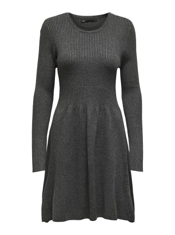 ONLY Strickkleid in Dark Grey Melange