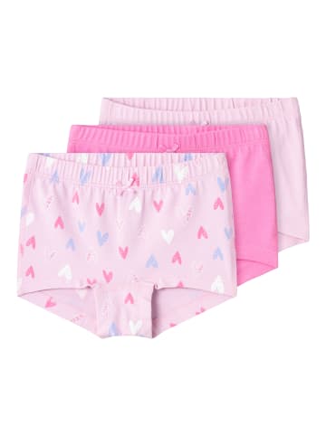 name it Slip 3er Pack NMFTIGHTS PINK HEARTS in pink lavender