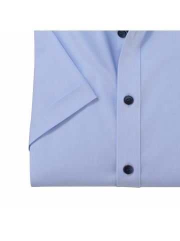OLYMP  Kurzarm Business Hemd für Herren in blau