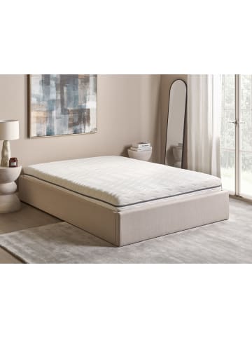 Beliani Matratze SERENITY in Weiß/Grau - (W) 140 x (H) 18 x (L) 200 cm