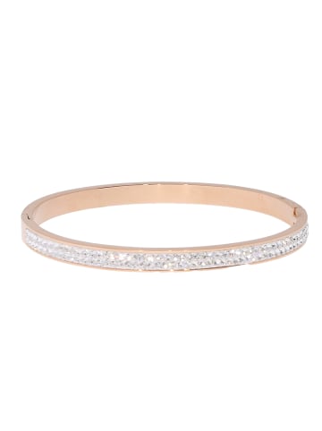 COEUR DE LION Armreif "weiße Kristalle rosèvergoldet 0214/33-1800" in Roségold