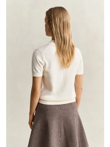 Gant Strick-Poloshirt in sand