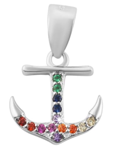 Adeliás Damen Anhänger aus 925 Silber mit Zirkonia in silber