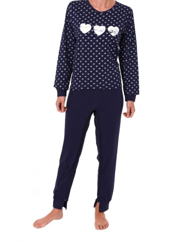 NORMANN Pflegeoverall langarm Reissverschluss - 15989 in navy