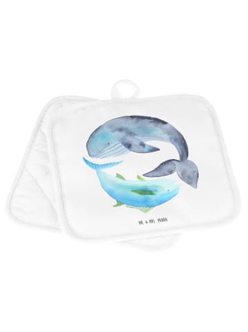 Mr. & Mrs. Panda Topfuntersetzer Walfisch Thunfisch ohne Spruch in Weiß