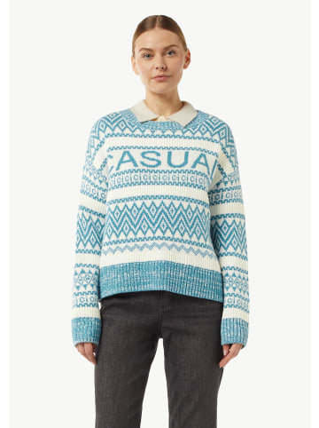comma CI Strickpullover langarm in Weiß