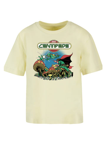 F4NT4STIC Tee Centipede Atari Retro Gaming in softyellow