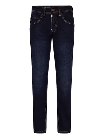Timezone Jeans Regular Fit Unifarben Reißverschluss in Dunkelblau