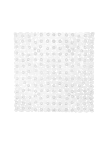 relaxdays Duschmatte in Transparent - (B)53 x (T)53 cm