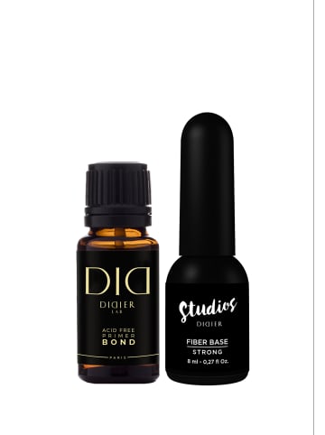 Didier Lab Nagellack SET Acid Free Primer + Fiber Base Strong in clear