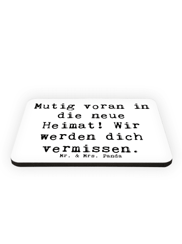 Mr. & Mrs. Panda magnet Spruch Umzug in eine neue Stadt mit Spruch in Weiß