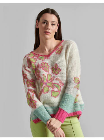 Eve in Paradise Pullover Brigitte in Flower Cream-Jade-Lipstick