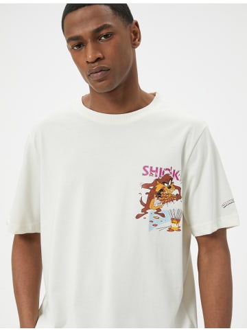 KOTON T-shirt in Ekru