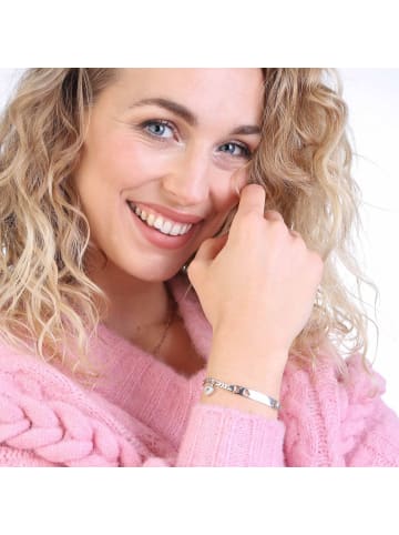 Lucardi 925 Silber Armband Herz