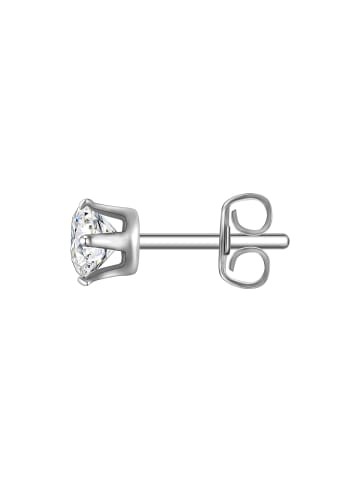 Ohrstecker aus Edelstahl mit Zirkonia in silber