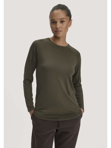 Hessnatur Longsleeve in vintage oliv