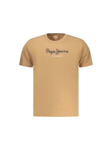 Pepe Jeans Braunes Baumwoll-T-Shirt