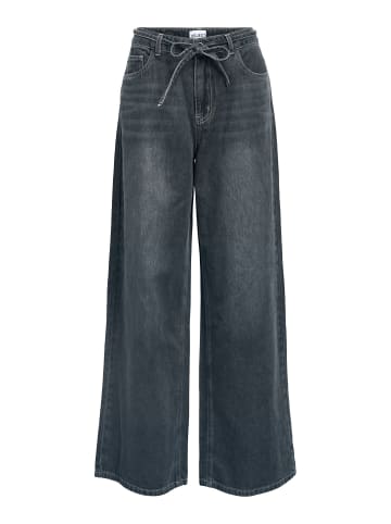 Object Wide Leg Jeans in Medium Grey Denim