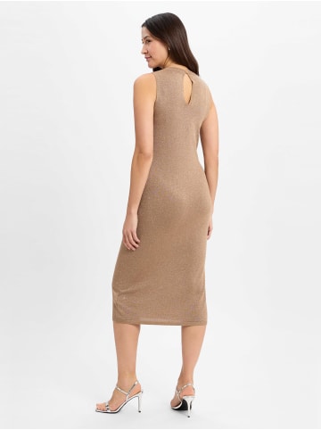 Marie Lund Strickkleid in gold - 0001