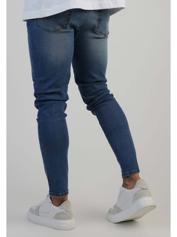 SikSilk Jeans Skinny - Skinny Fit - in Washed Mid Blue
