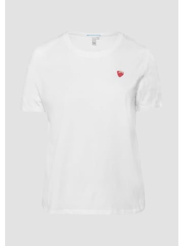 QS T-Shirt in 01D1_weiß