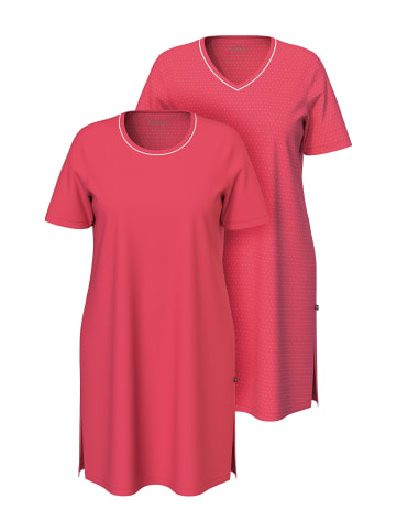 Ulla Popken Nachthemd in fuchsiarot