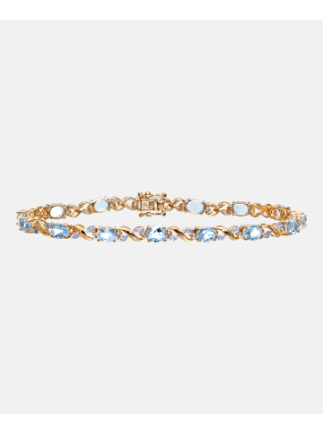 Diamant L'éternel Armband aus 375 Gelbgold mit Diamant mit Topas