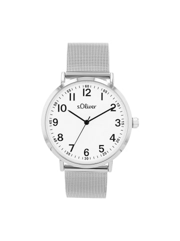 s.Oliver Quarzuhr Alloy/Edelstahl, IP silber in Silber