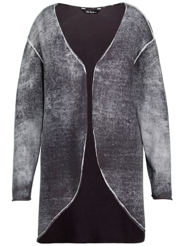 Ulla Popken Strickjacke in grau melange